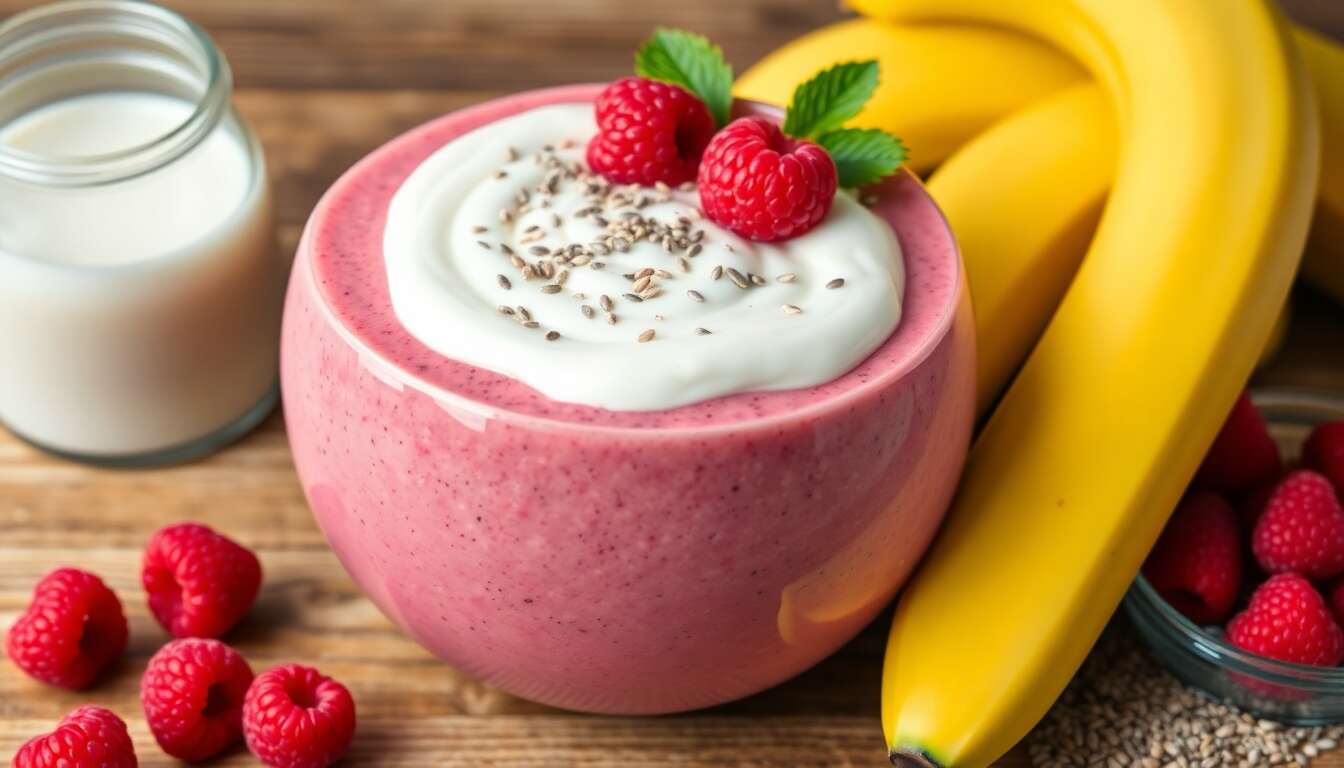 Smoothie bowl aux framboises : recette facile et gourmande