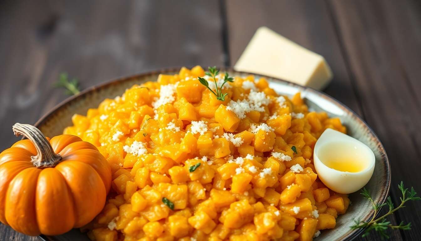 Délicieux risotto au potimarron : recette facile et savoureuse