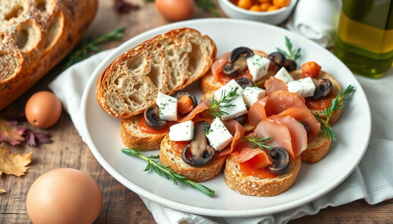 Recette de bruschettas d'automne : idées gourmandes
