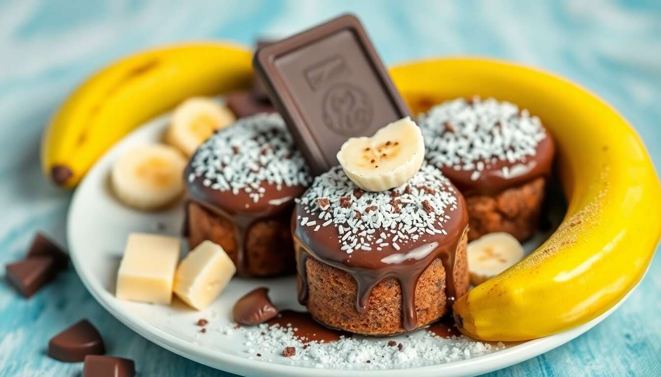 Carrés fondants banane et chocolat : la recette irrésistible