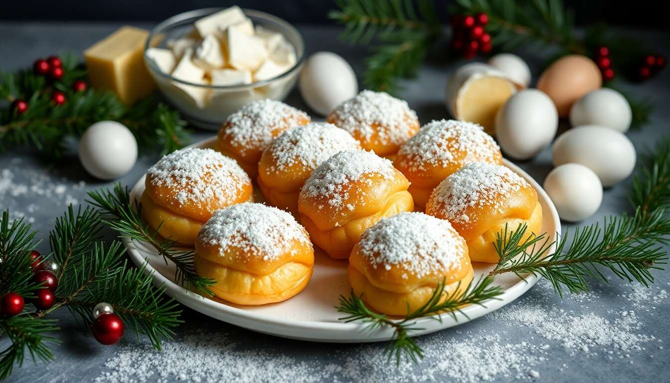 Choux apéritifs de Noël : recette festive et gourmande