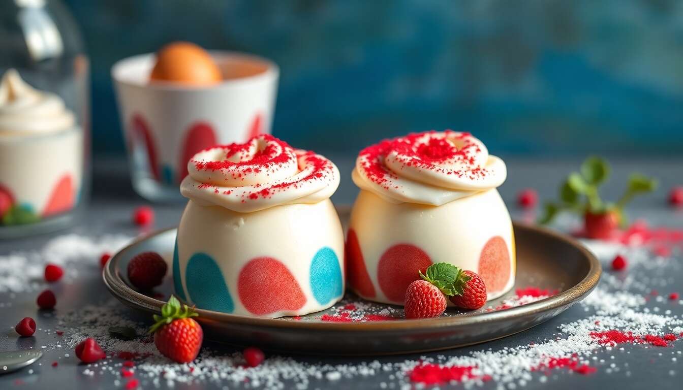 Recette de Crèmes Arlequins : un Dessert Coloré et Gourmand