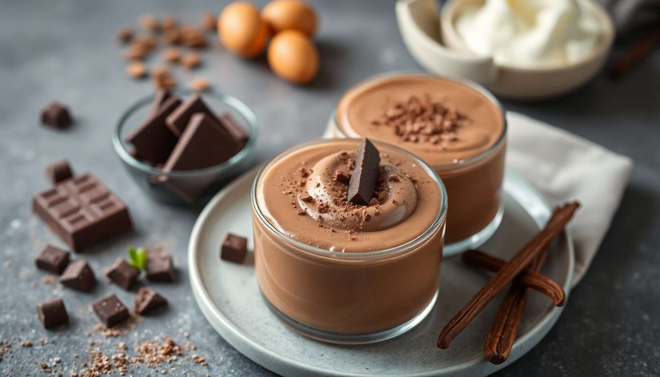 Recette de crèmes au chocolat faciles et délicieuses