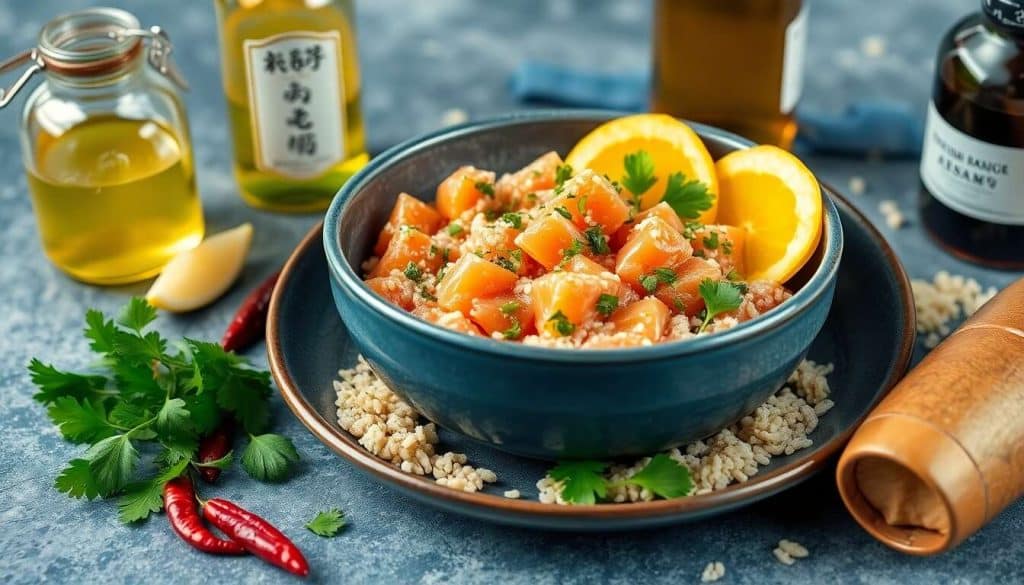 Recette de tartare de saumon exotique : saveurs et fraîcheur