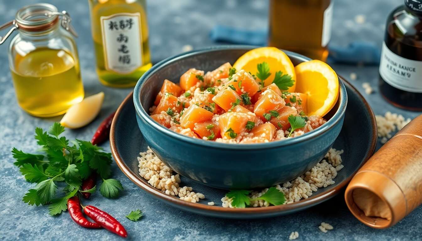 Recette de tartare de saumon exotique : saveurs et fraîcheur