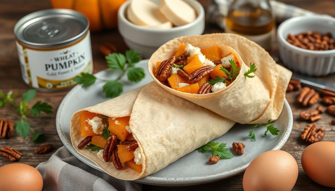 Wraps au potimarron et chèvre chaud : une recette savoureuse