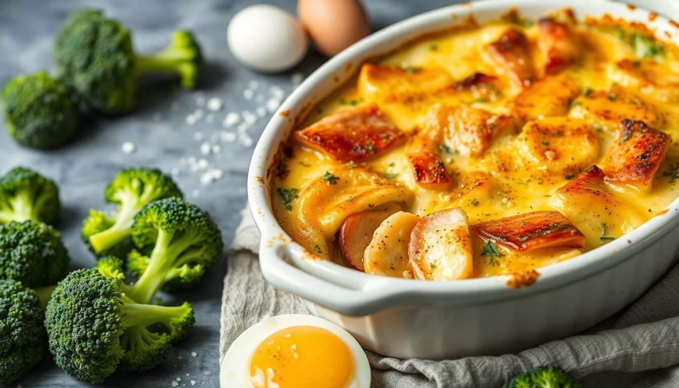 Gratin de crozets au brocoli et truite : une recette savoureuse