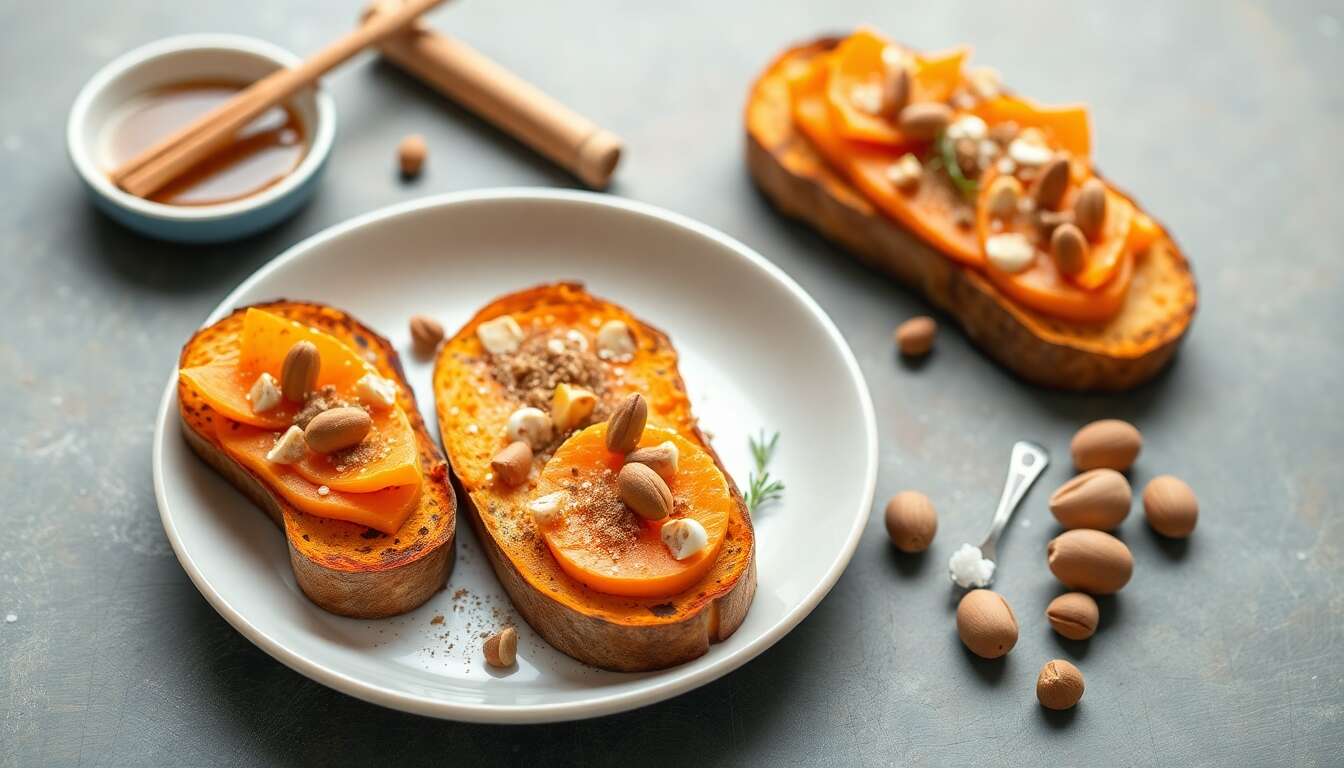 Recette : tartines de patate douce savoureuses
