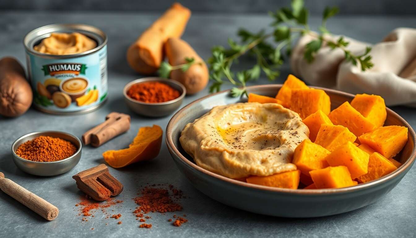 Patates douces farcies au houmous : recette gourmande et facile