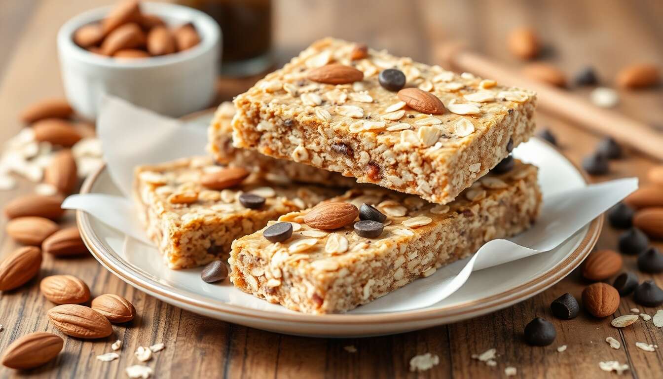 Recette de barres énergétiques aux amandes et miel