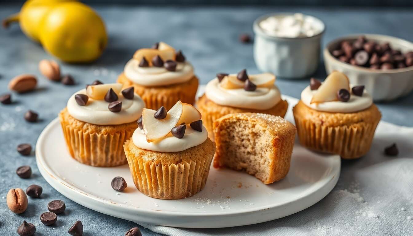 Mini-cakes poires et noisettes : recette gourmande
