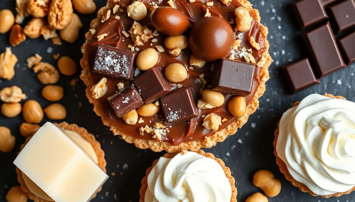 Recette de tarte façon Snickers : un délice chocolaté à découvrir