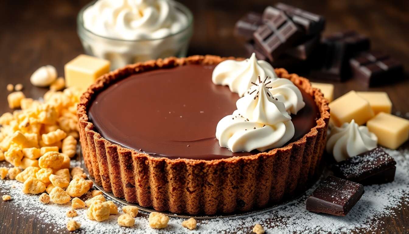 Recette : tarte au chocolat sans four