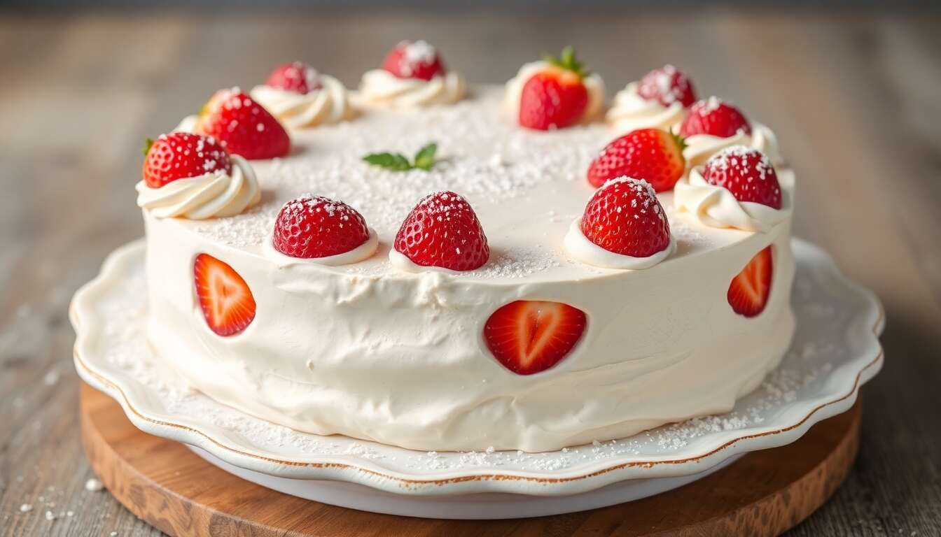Recette de fraisier sain et délicieux