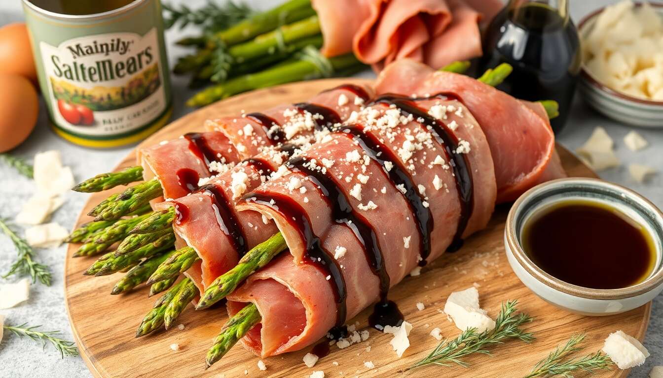 Recette spéciale : asperges grillées au jambon sec