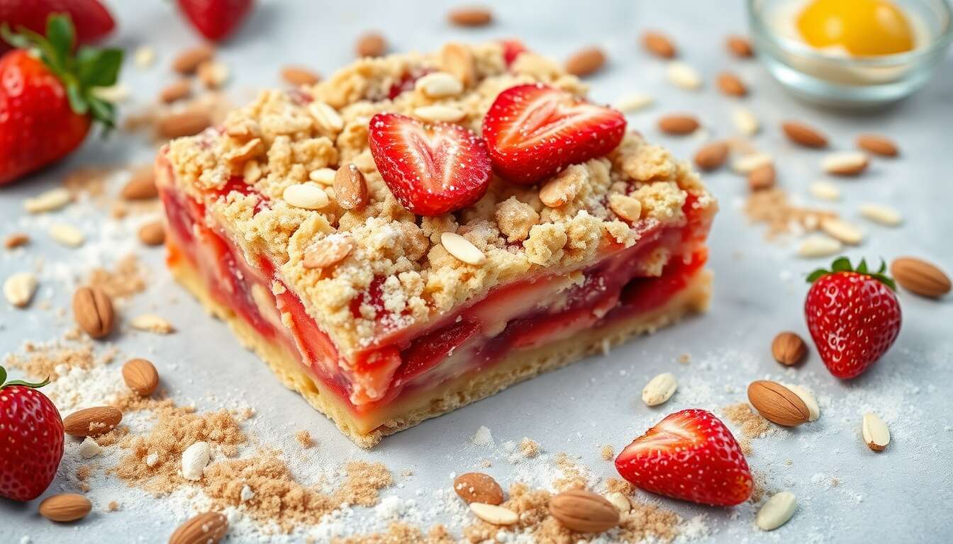 Recette de crumble fraises et amandes : un délice croustillant