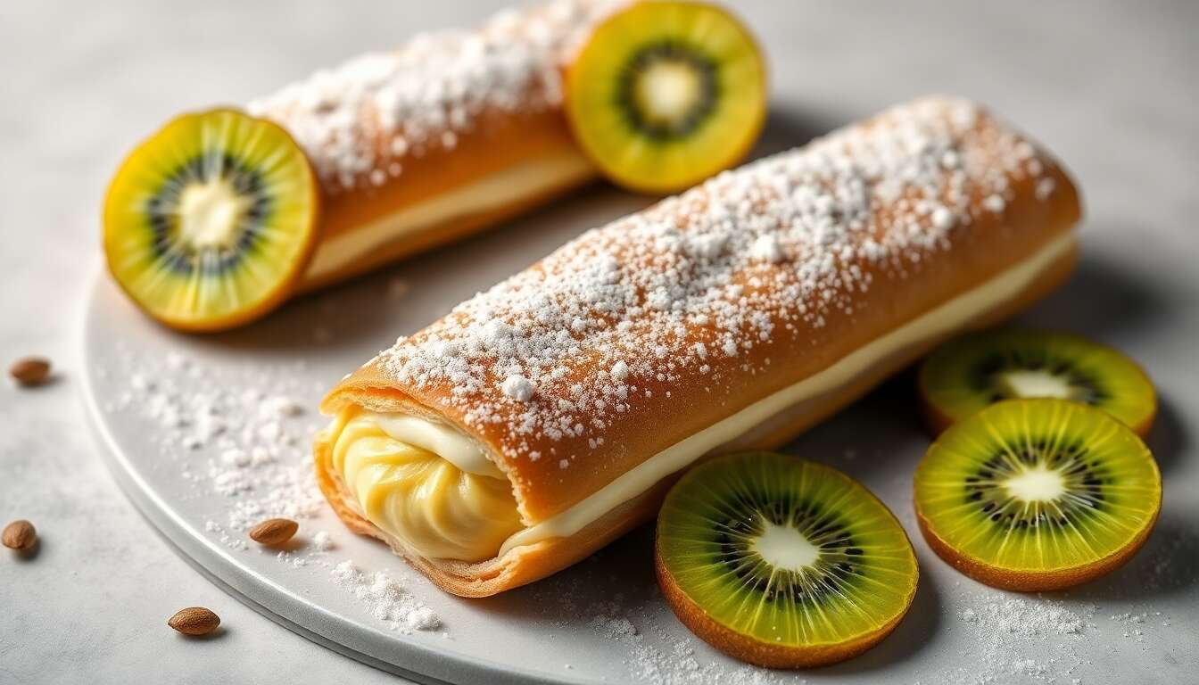 Recette d'éclairs au kiwi : un délice gourmand