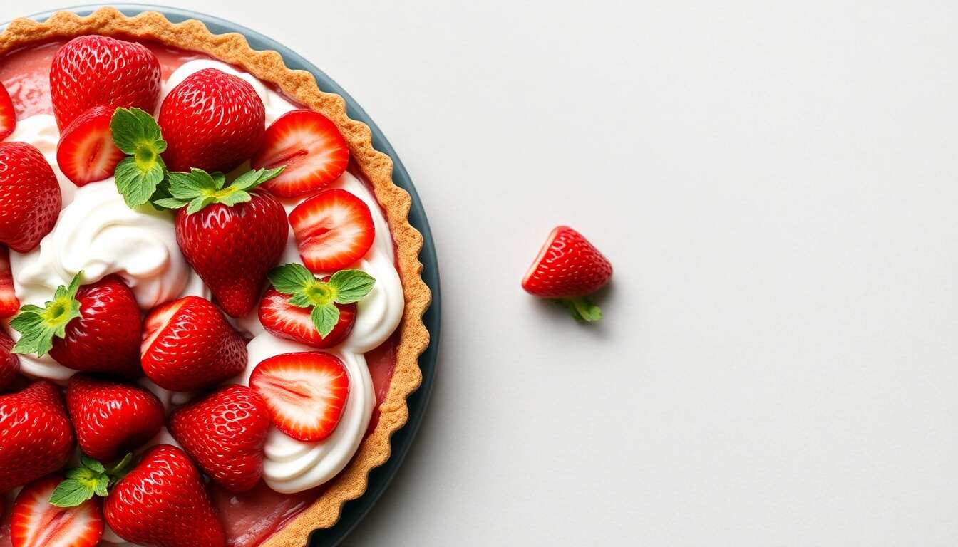 Recette de tarte aux fraises healthy