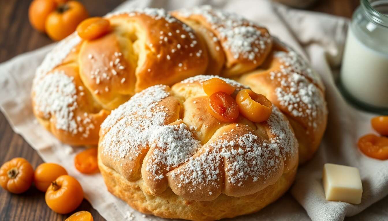 Recette de brioches aux abricots moelleuses