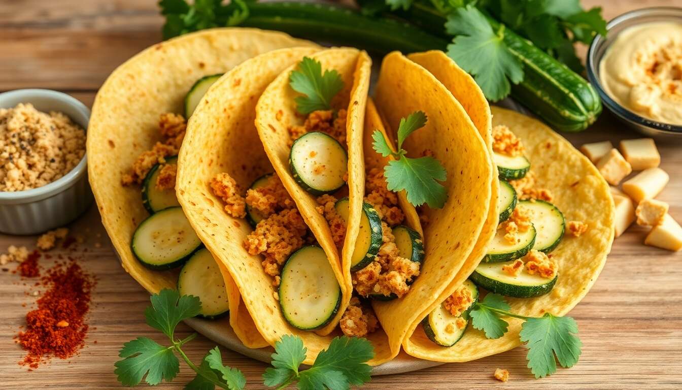 Recette wraps aux courgettes panées : savourez sainement