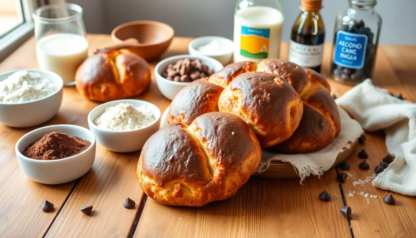 Recette de petites brioches au chocolat végan