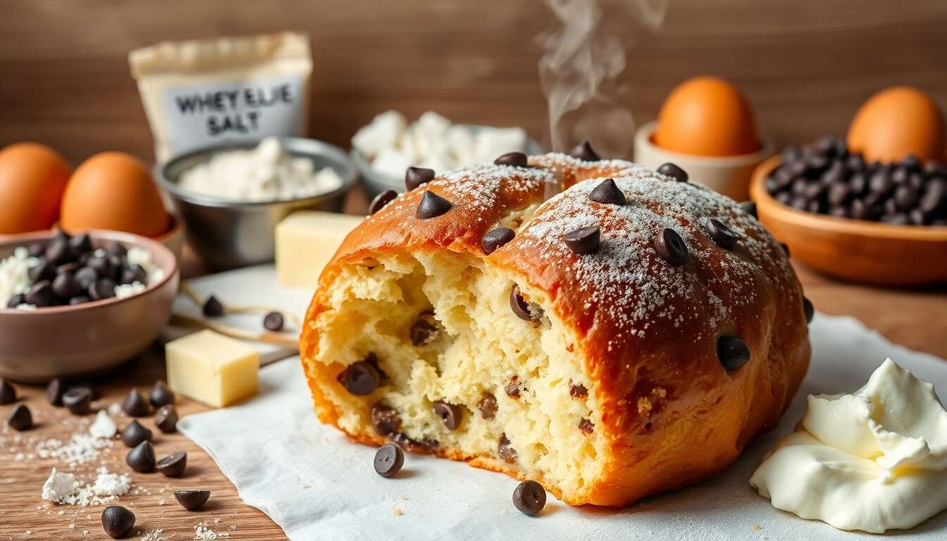 Recette de brioche aux pépites de chocolat