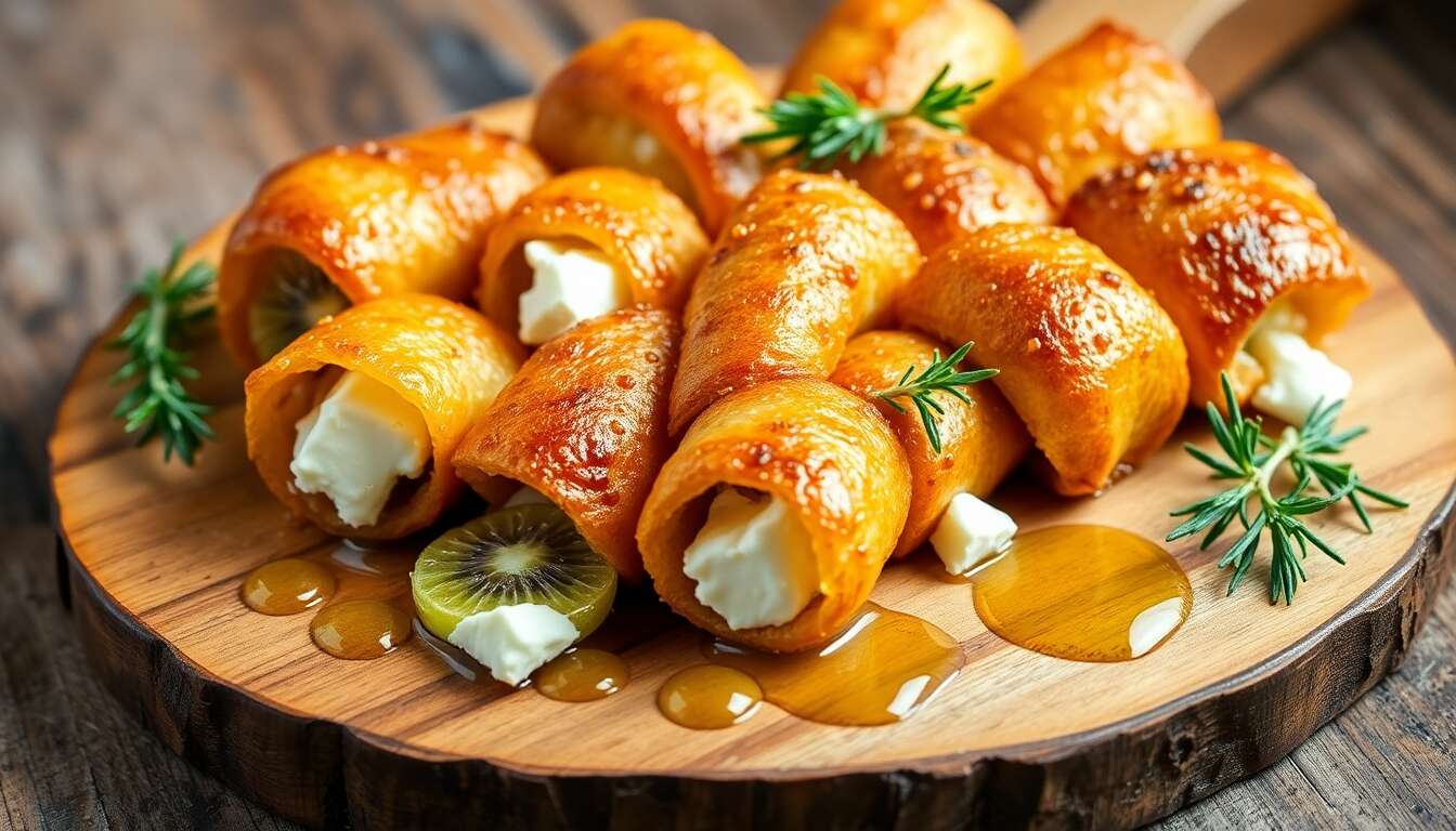 Recette de cigares au kiwi de France et feta : une alliance surprenante