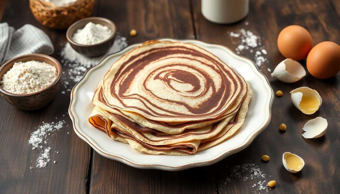 Recette de crêpes marbrées parfaites : astuces et conseils