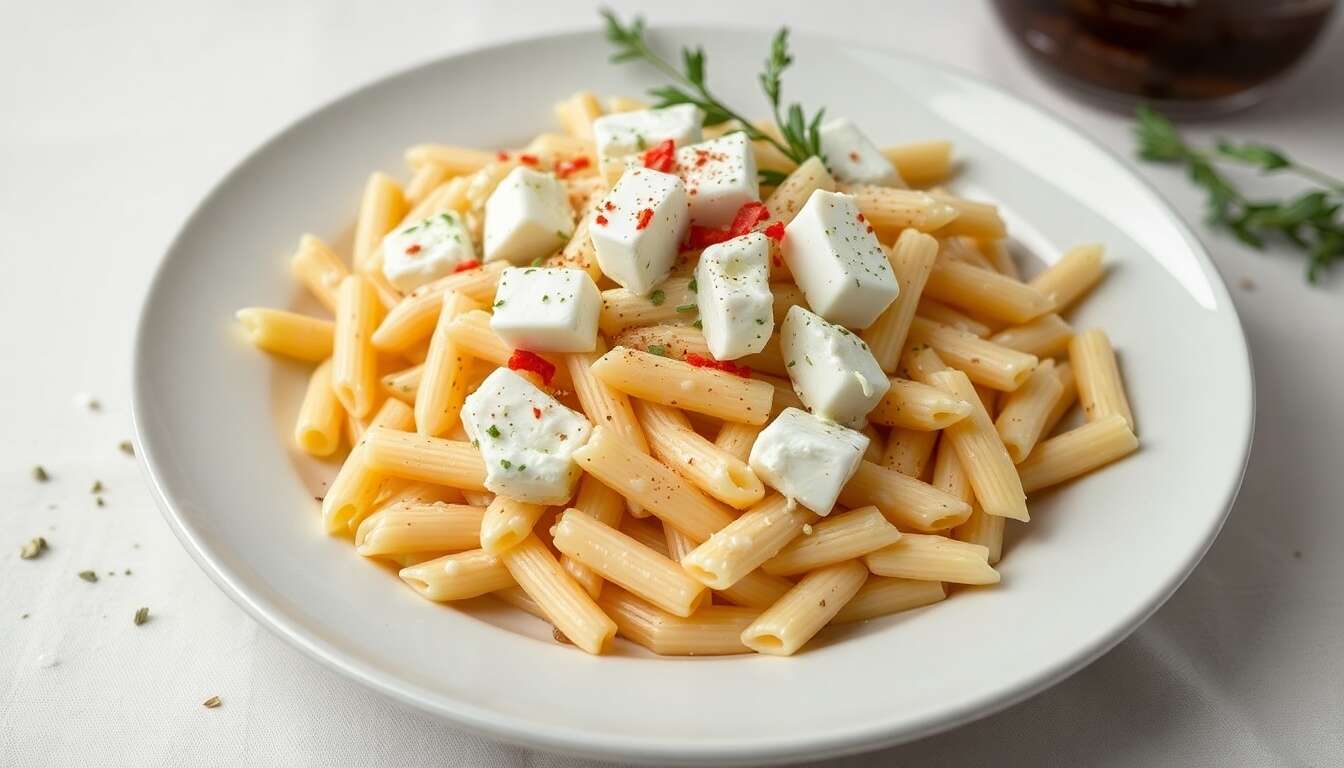 Recette facile : pâtes à la feta crémeuse