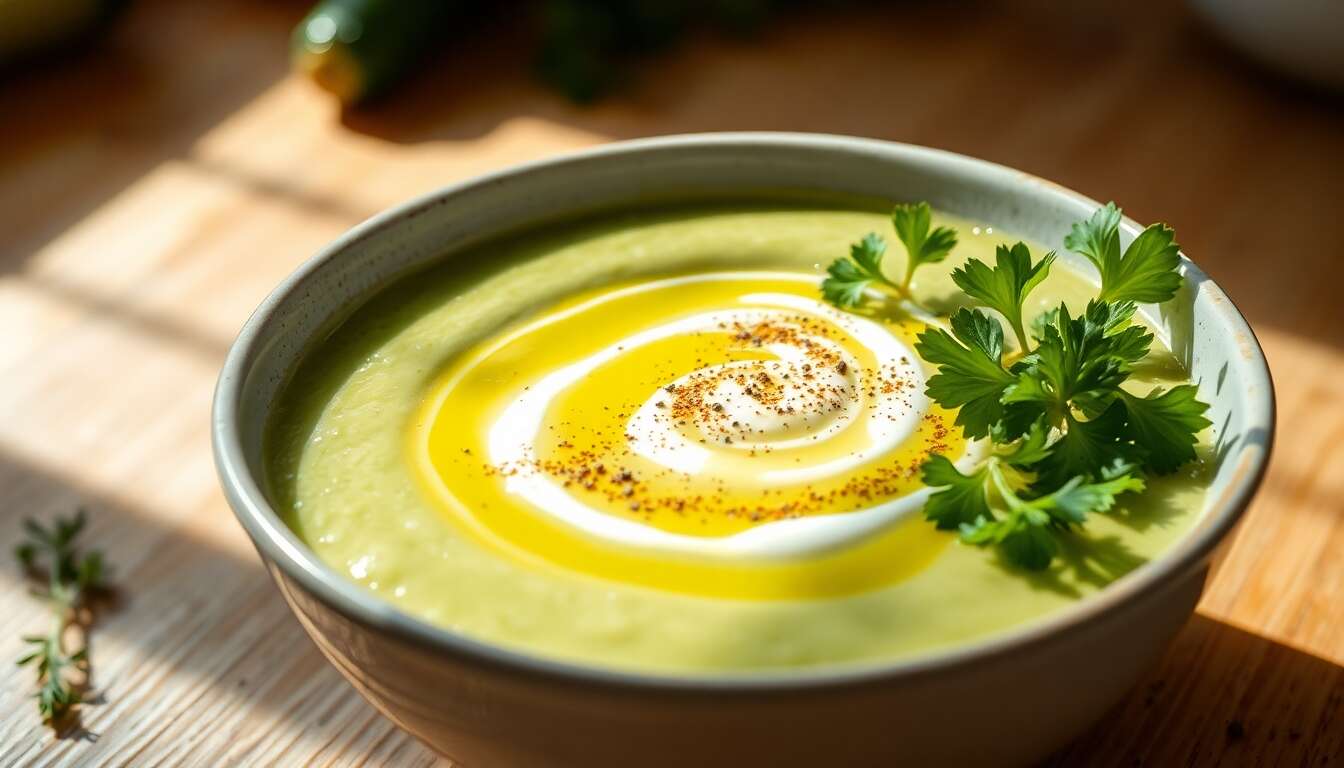 Recette de gaspacho de courgette : fraîcheur estivale