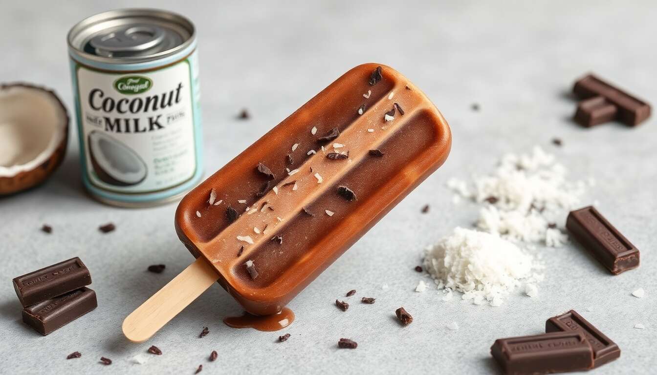 Recette de popsicles chocolat et noix de coco : une gourmandise rafraîchissante