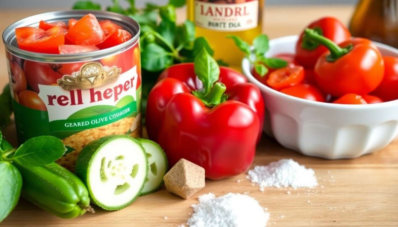 Recette de gaspacho aux poivrons et tomates