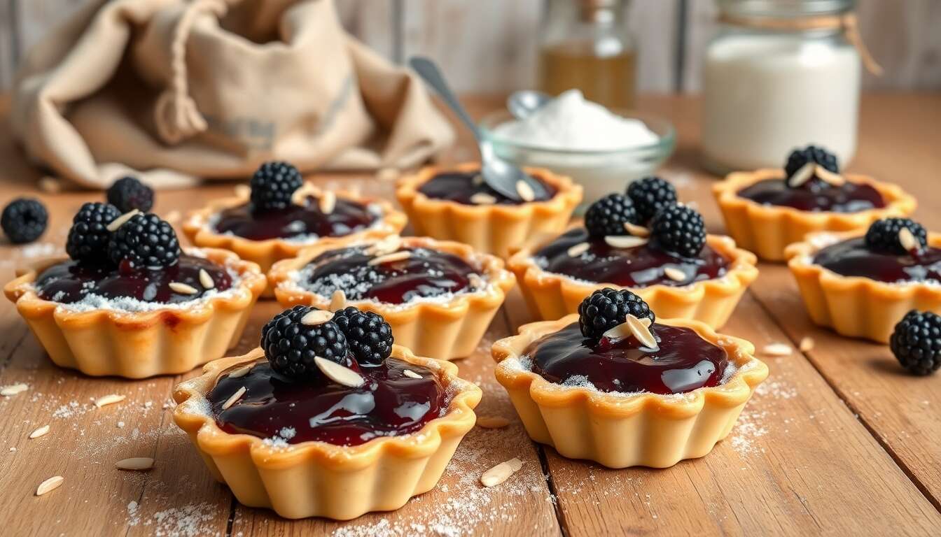Recette de Tartelettes aux Mûres Faciles et Délicieuses