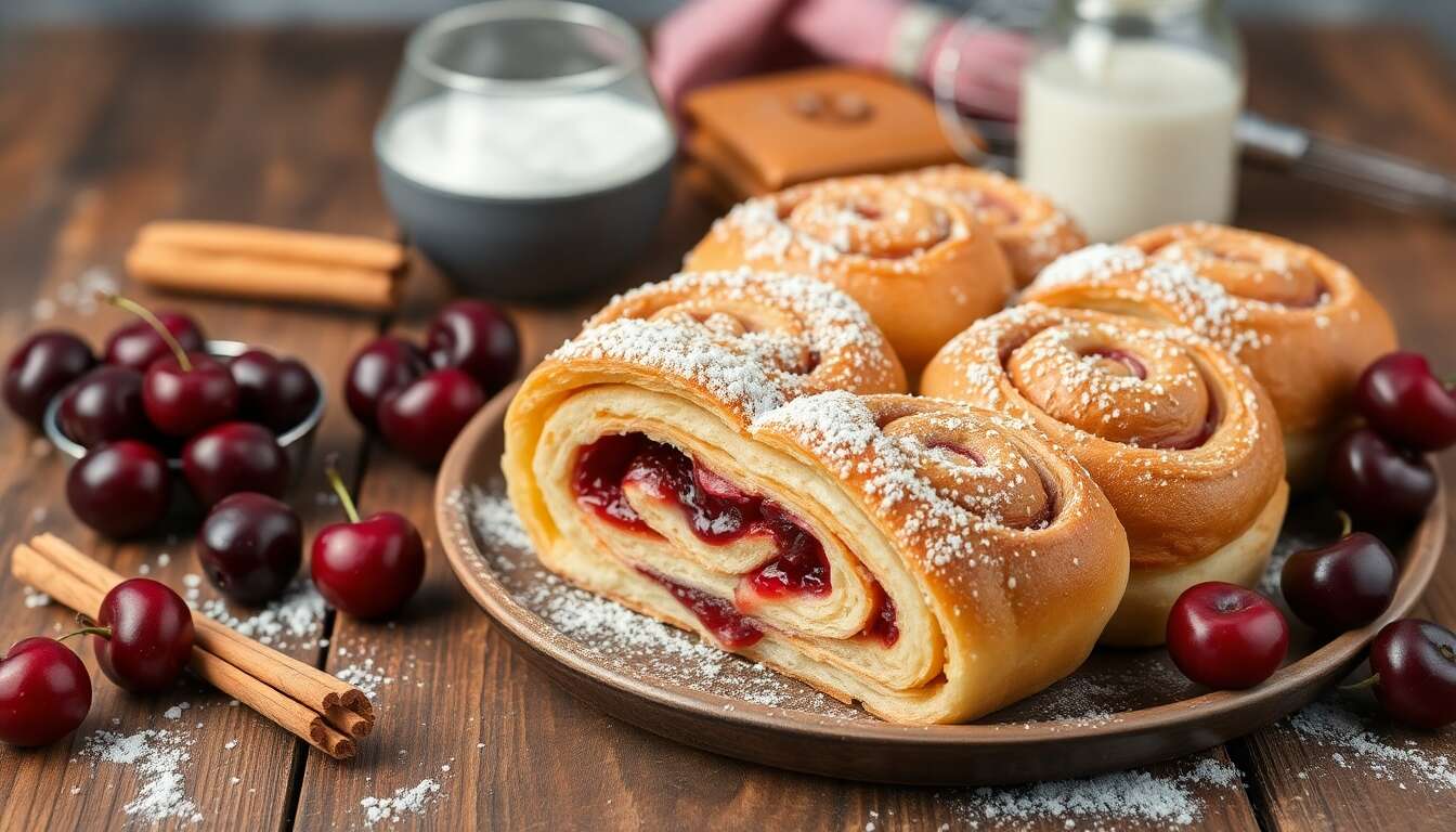Recette de roulés à la cerise : un dessert irrésistible