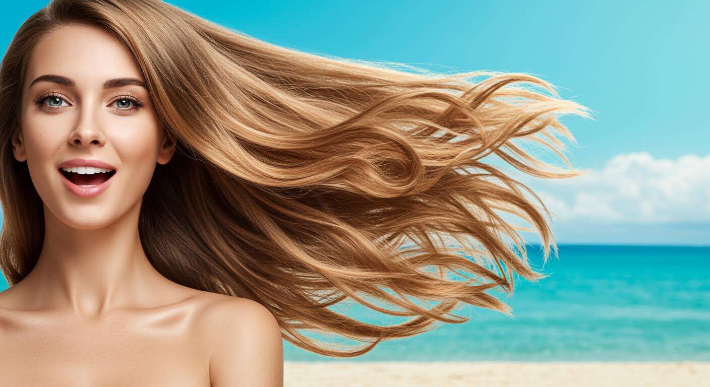Le secret pour des cheveux brillants et protégés du sel et du chlore tout l'été.