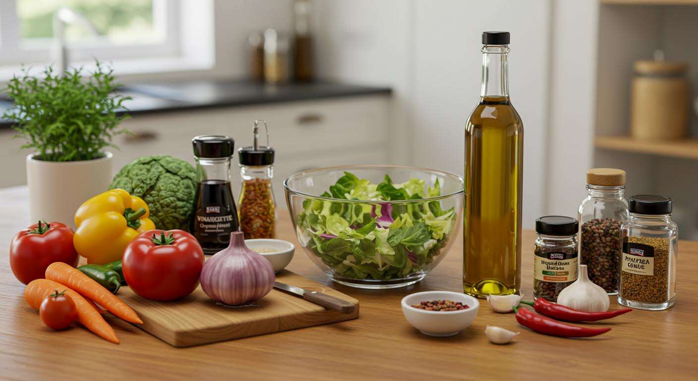 L'erreur que 9 Français sur 10 font avec leur vinaigrette et qui la rend beaucoup moins saine.