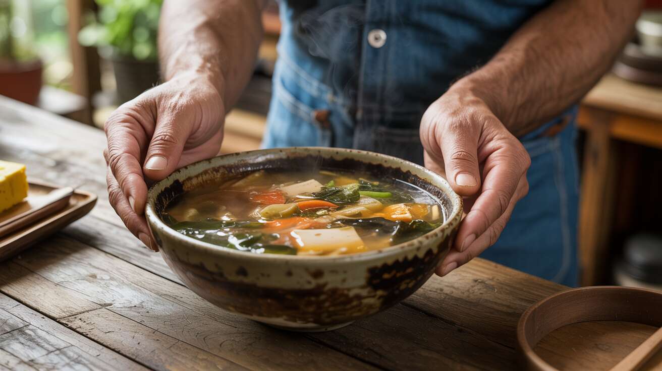 Le secret des centenaires d’Okinawa pour un microbiote en pleine santé tient dans cette simple soupe.