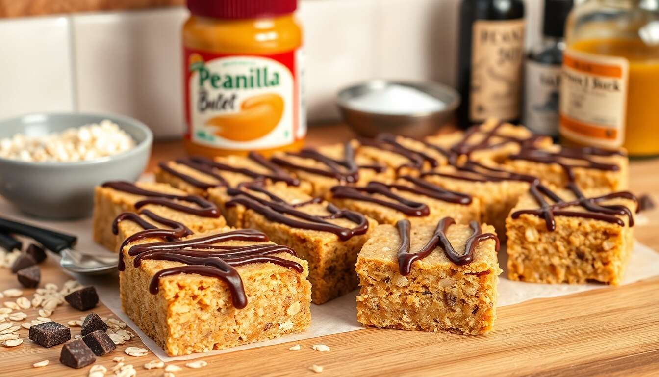 Carrés croquants au beurre de cacahuète : la recette facile