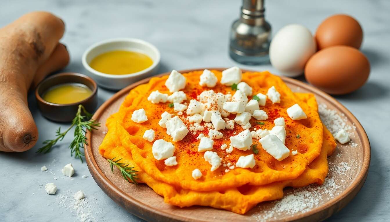 Röstis de patate douce à la feta : recette savoureuse