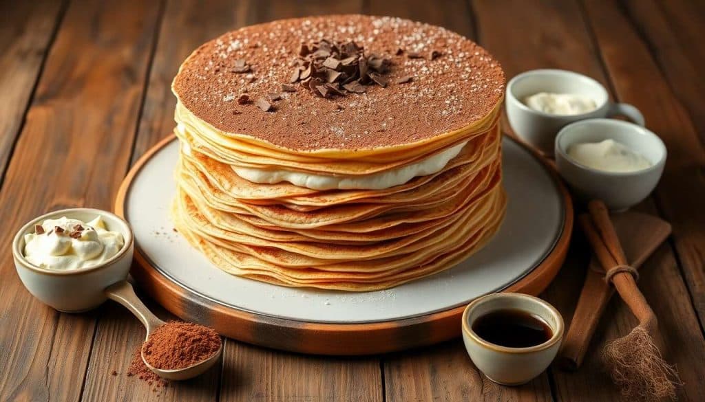 Gâteau de crêpes façon tiramisu : la recette gourmande