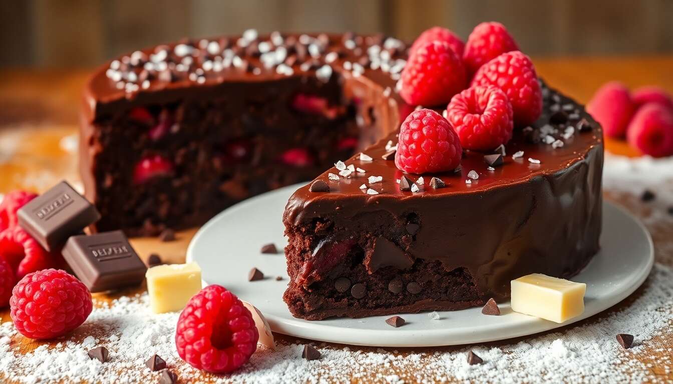 Moelleux au chocolat et framboises : recette gourmande