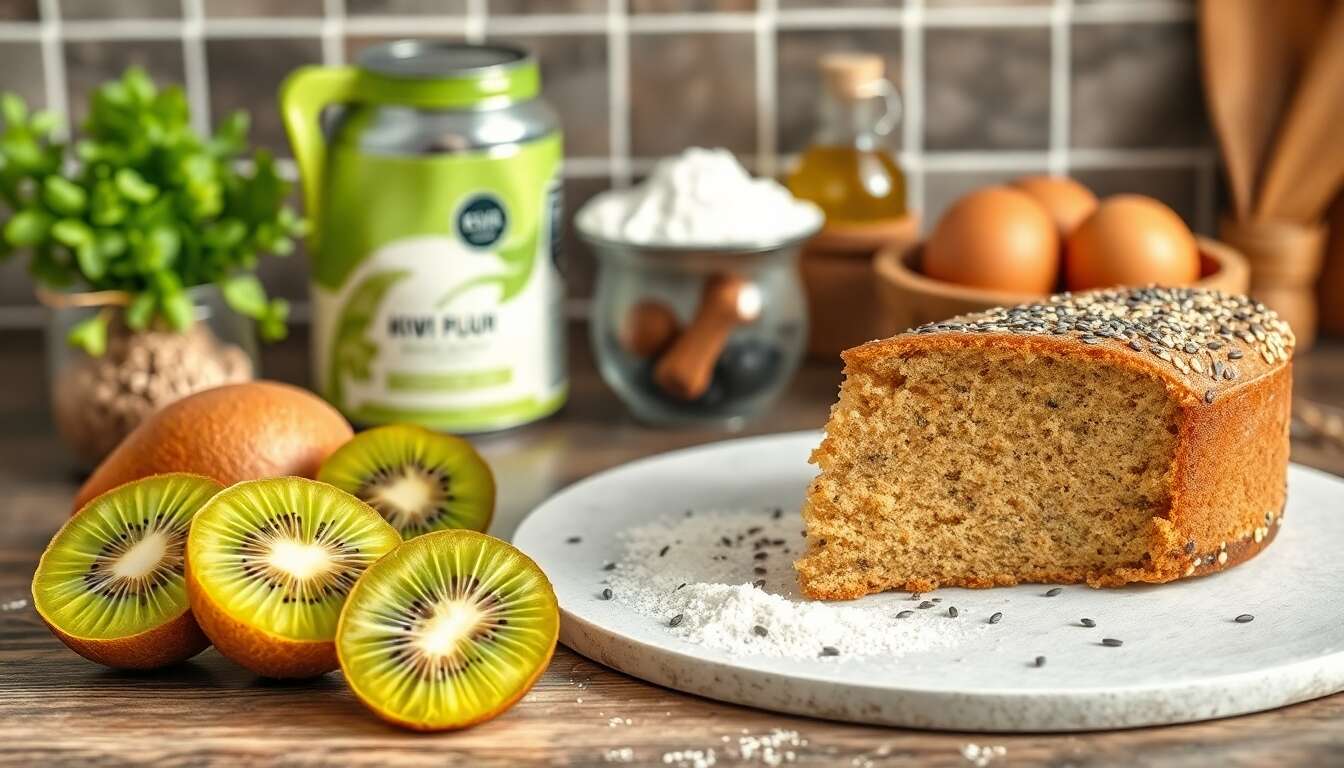 Recette de gâteau kiwi et pavot : un délice exotique