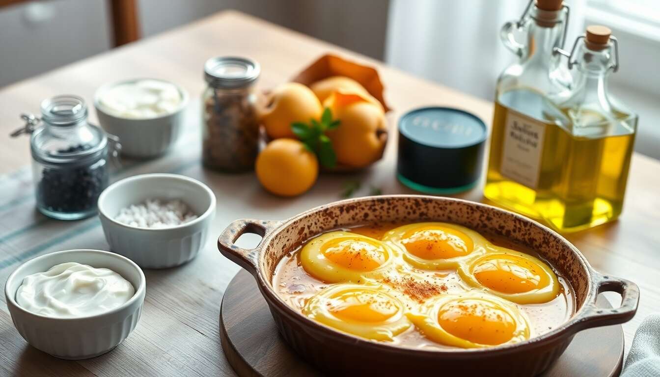 Recette d'Å’ufs au Four pour l'Automne