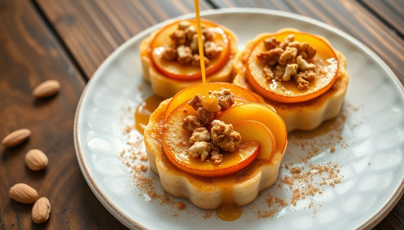 Recette tartelettes fines pommes et noix