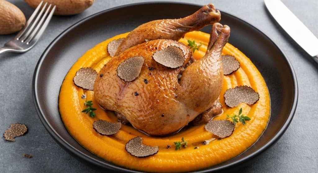 Recette de chapon à la purée de potimarron : délice automnal