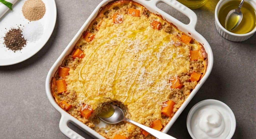 Délicieux gratin de quinoa et butternut