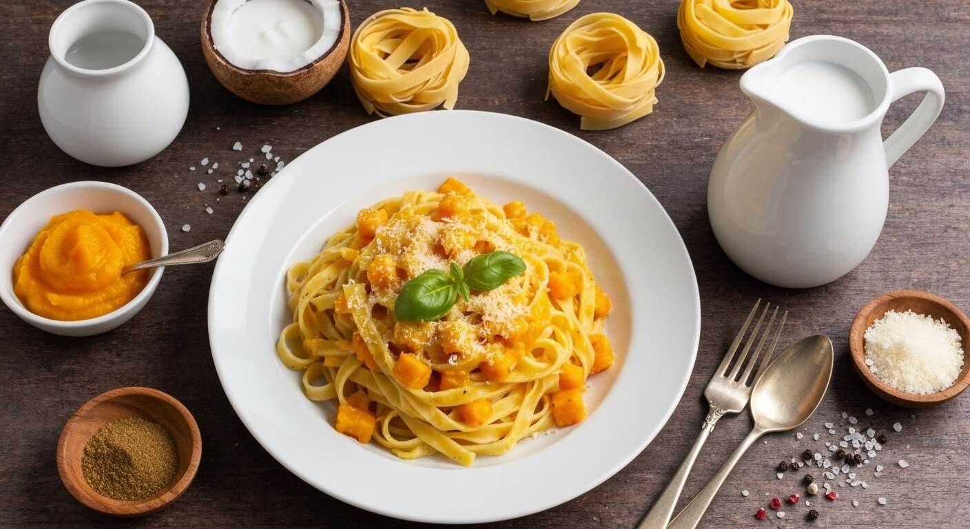 Recette de tagliatelles à la sauce butternut
