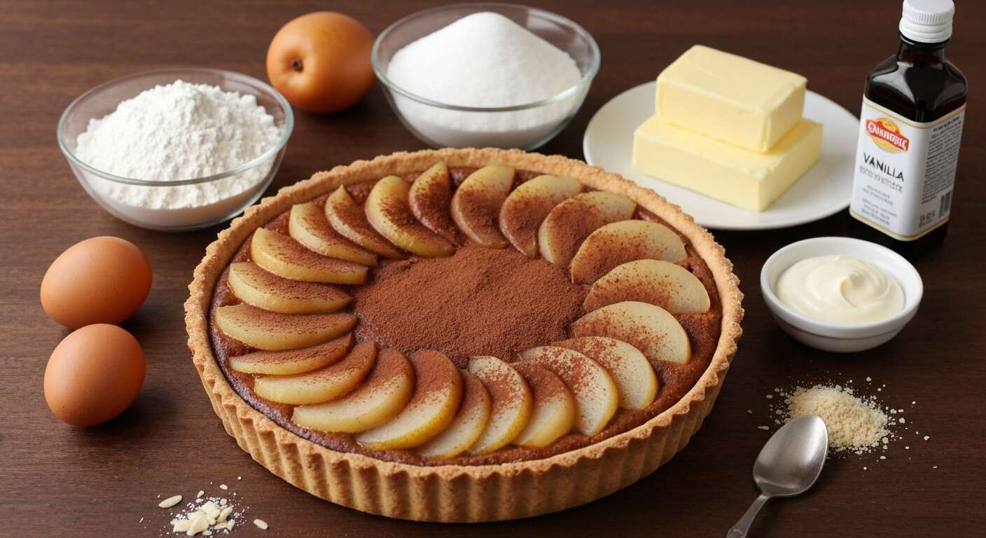 Délicieuse tarte poires et cacao : la recette parfaite