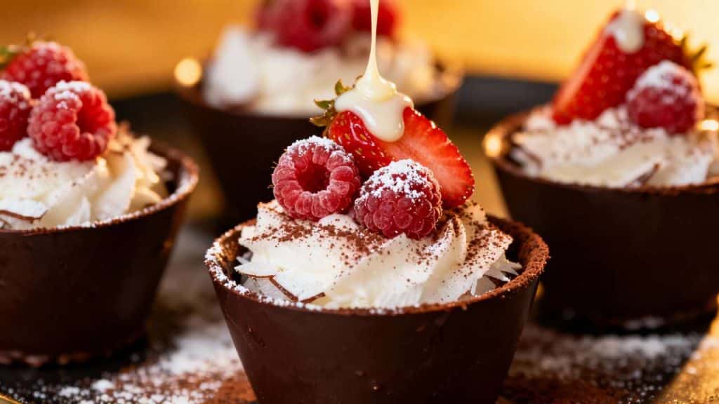 Recette : choco Cups aux Fruits Rouges