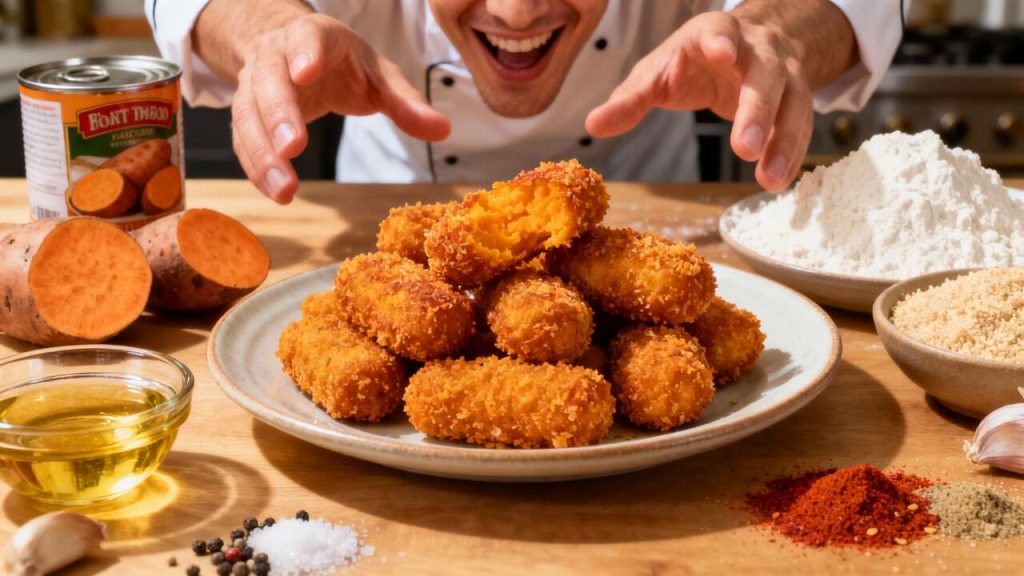 Recette de croquettes à la patate douce : délice gourmand